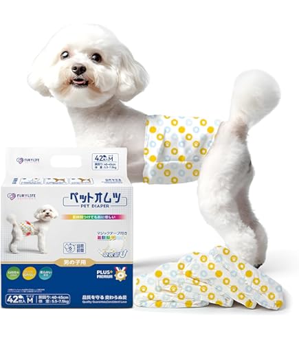 Amazon.co.jp: うんぽパンツ L・30枚 犬 オムツ うんちポケット付き